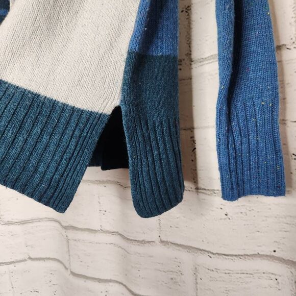 Zaket & Plover Womens Multicolor Stripe Funnel Neck Wool Blend Sweater Size XS - Picture 5 of 12